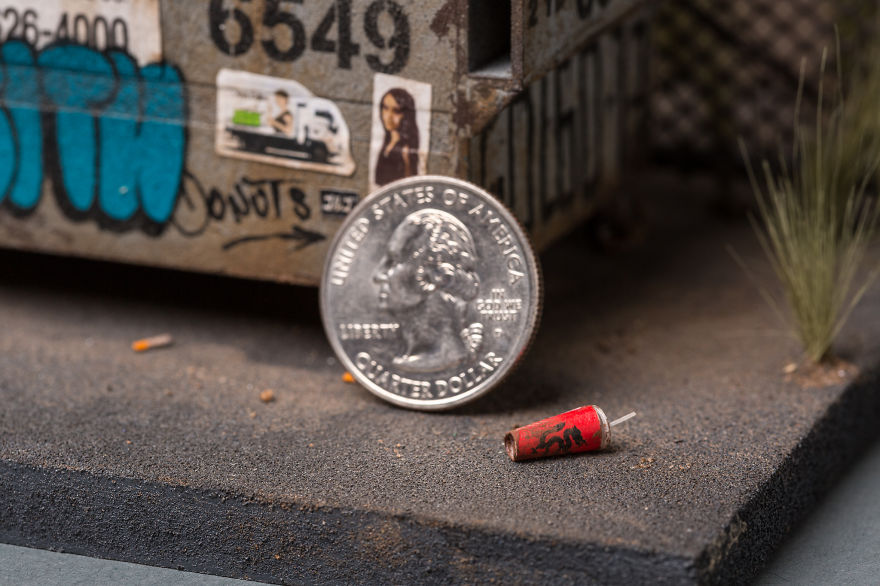 I Create Miniature Urban Landscapes Out Of Cardboard And Wood