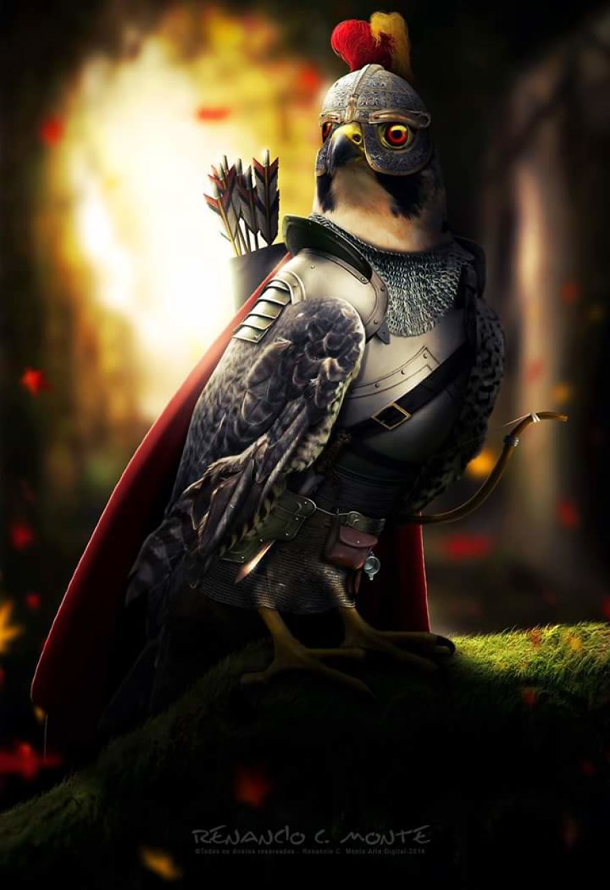 Artists Photoshop Armor On Animals To Bring Awareness To Endangered Species