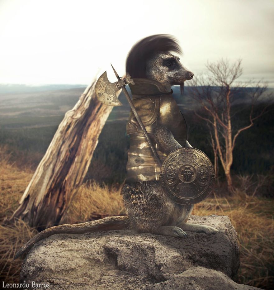 Artists Photoshop Armor On Animals To Bring Awareness To Endangered Species