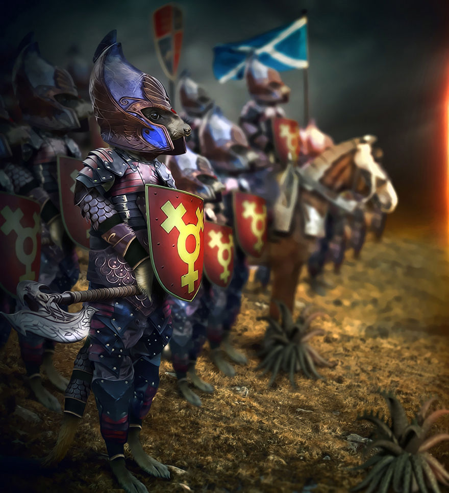 Artists Photoshop Armor On Animals To Bring Awareness To Endangered Species