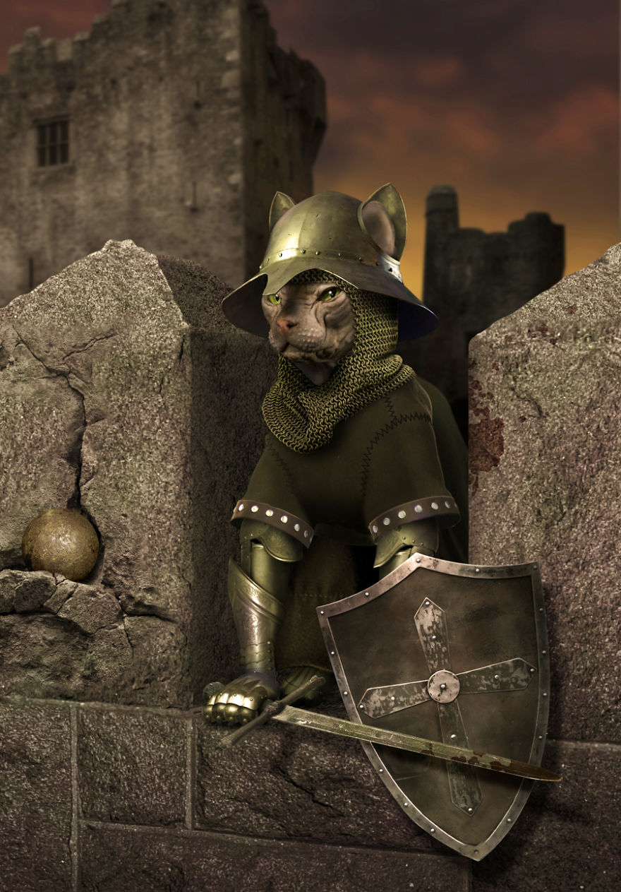 Artists Photoshop Armor On Animals To Bring Awareness To Endangered Species Artists Photoshop Armor On Animals To Bring Awareness To Endangered Species