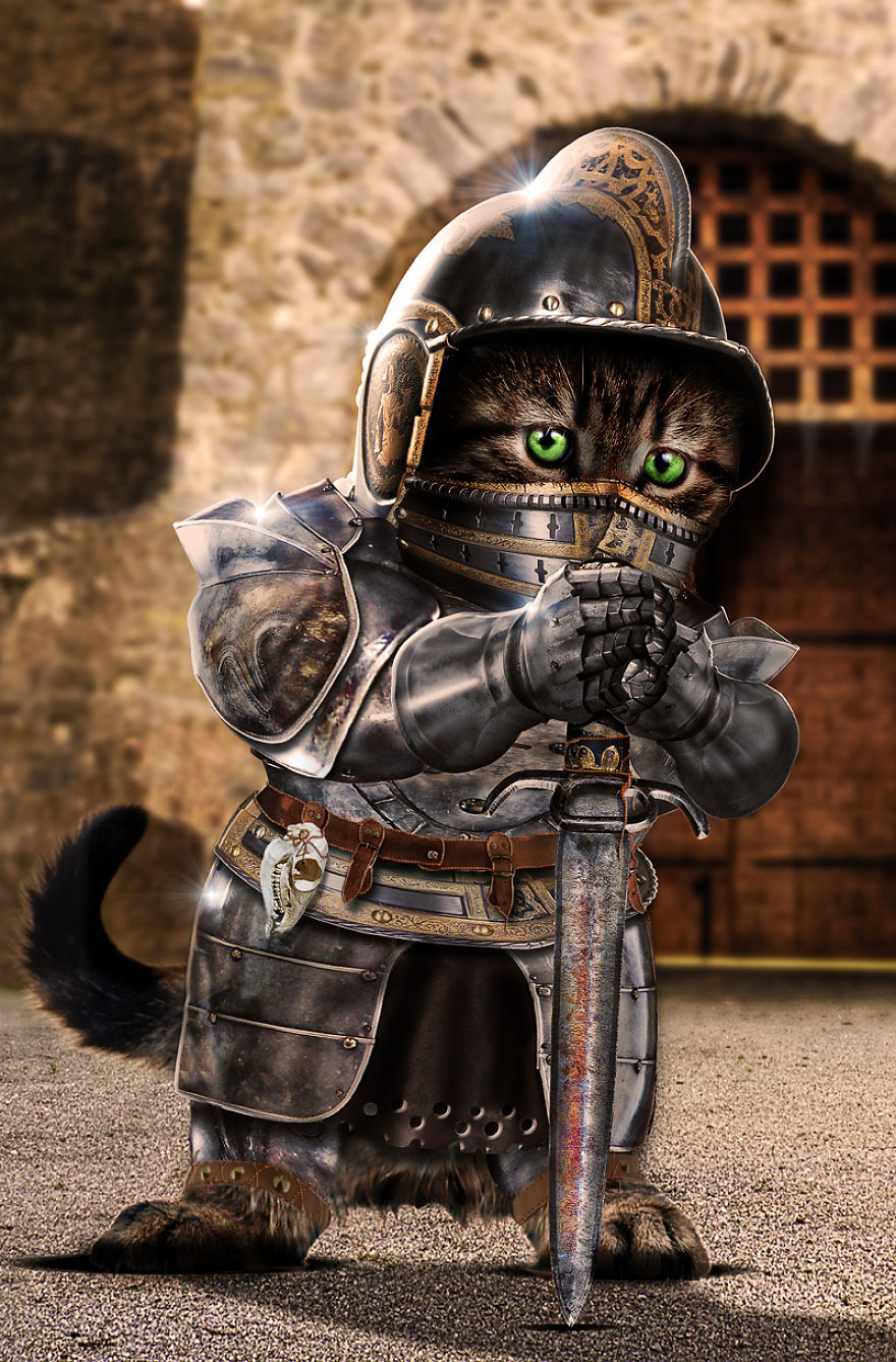 Artists Photoshop Armor On Animals To Bring Awareness To Endangered Species Artists Photoshop Armor On Animals To Bring Awareness To Endangered Species