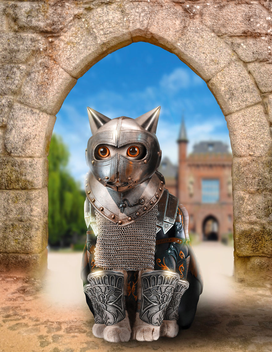 Artists Photoshop Armor On Animals To Bring Awareness To Endangered Species Artists Photoshop Armor On Animals To Bring Awareness To Endangered Species