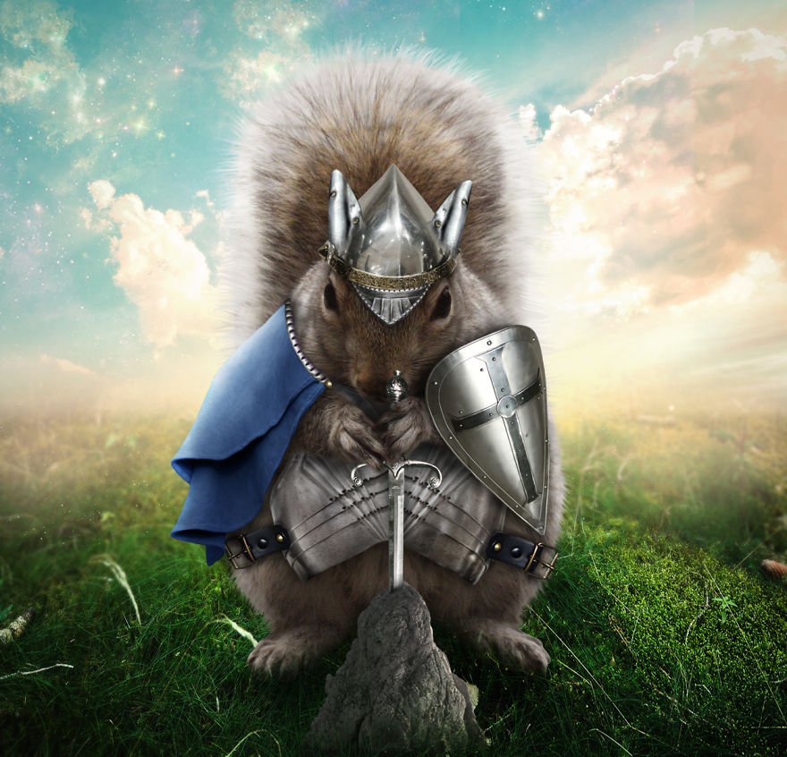 Artists Photoshop Armor On Animals To Bring Awareness To Endangered Species Artists Photoshop Armor On Animals To Bring Awareness To Endangered Species