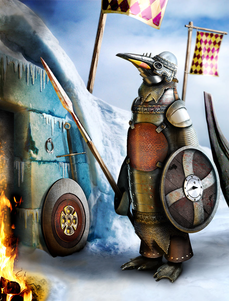 Artists Photoshop Armor On Animals To Bring Awareness To Endangered Species Artists Photoshop Armor On Animals To Bring Awareness To Endangered Species