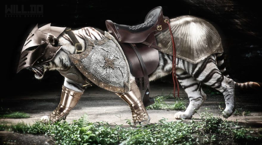 Artists Photoshop Armor On Animals To Bring Awareness To Endangered Species