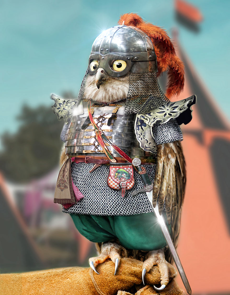 Artists Photoshop Armor On Animals To Bring Awareness To Endangered Species Artists Photoshop Armor On Animals To Bring Awareness To Endangered Species