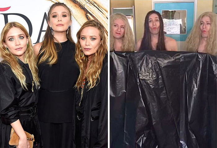 Tom Lenk As Olsen Sisters At Cfda