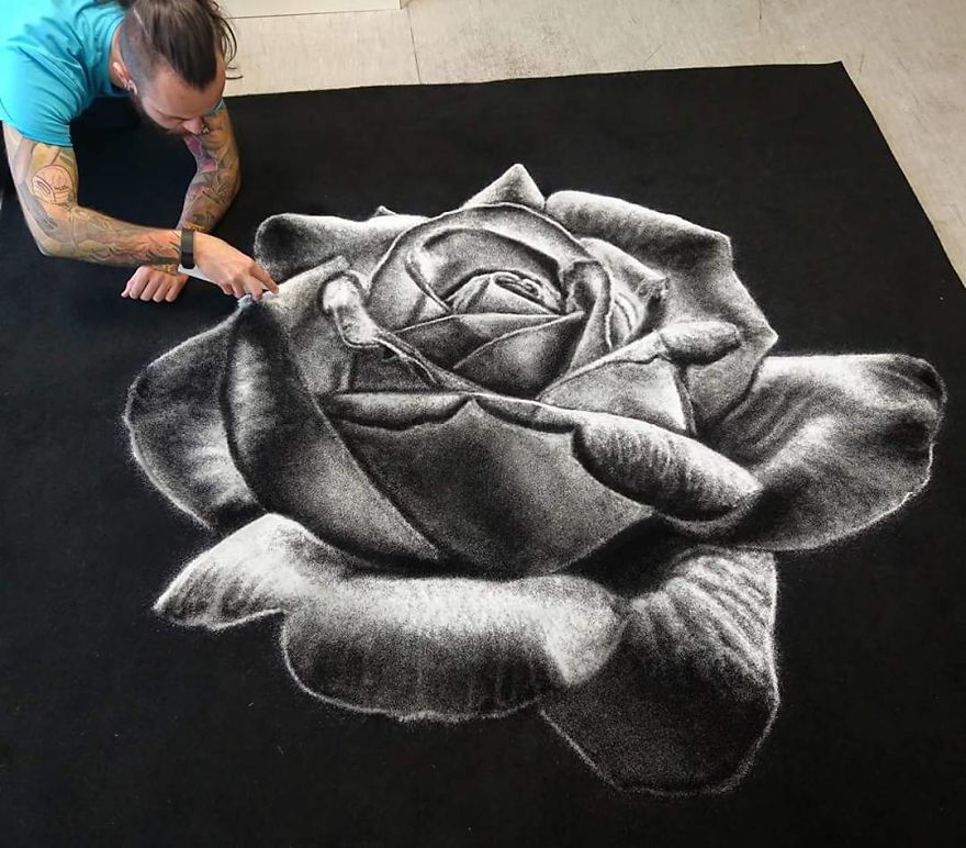 My Salt Drawings Reveal Their True Colors When Inverted