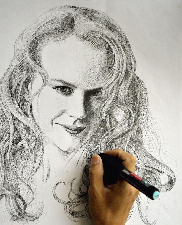 I Draw With Thousands Of Dots