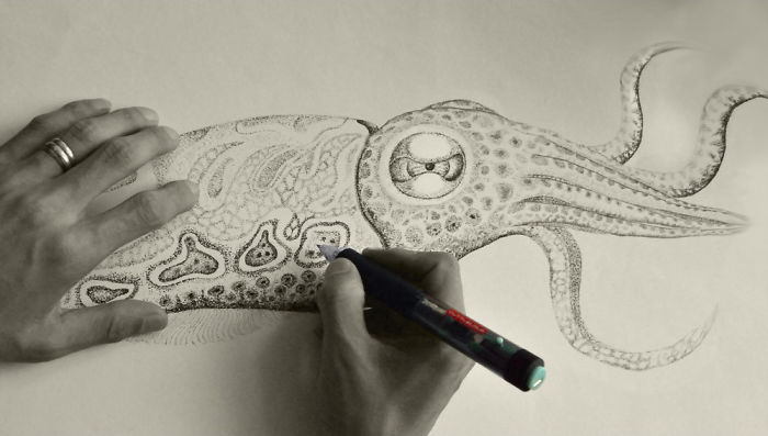 I Draw With Thousands Of Dots