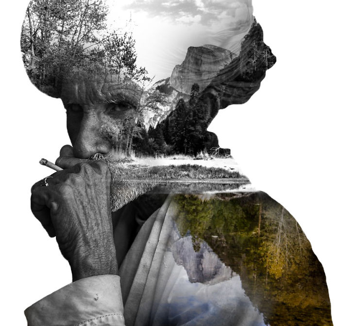 Double Exposure Portraits Where I Merge Two Worlds Into One Double Exposure Portraits Where I Merge Two Worlds Into One