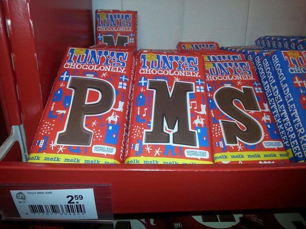 Somebody Was Having Fun With Chocolate Letters