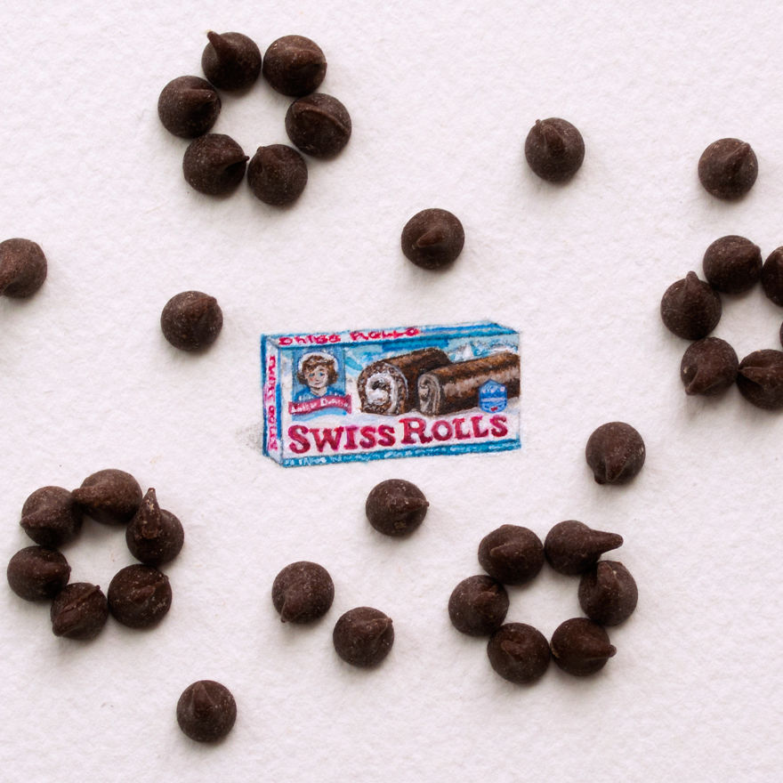 Little Debbie Swiss Rolls. The Letter L For The "mini-market" Series. "mini-market" Consists Of A Brand For Each Letter Of The Alphabet