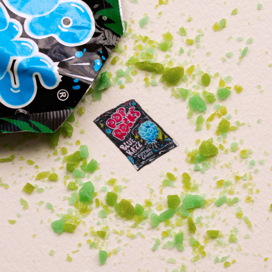 Pop Rocks. The Letter P For The "mini-market" Series. "mini-market" Consists Of A Brand For Each Letter Of The Alphabet