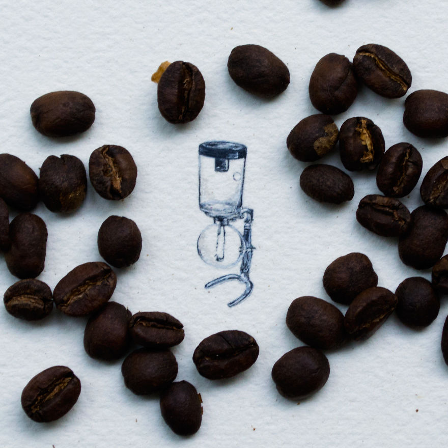 Coffee Siphon. This Little Coffee Siphon Is Part Of A Mini Series For A Coffee And Dessert Bar In Zionsville, Indiana