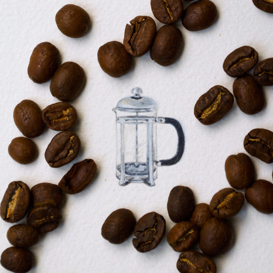 French Press. Part Of A Mini Series For A Coffee And Dessert Bar In Zionsville, Indiana