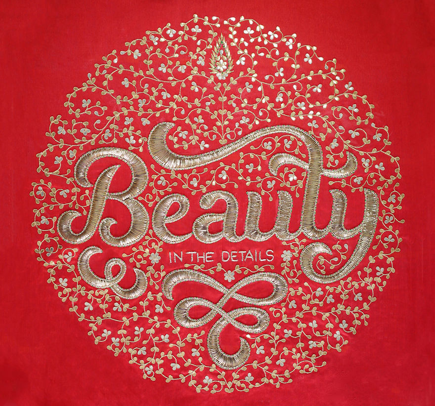 Typography Meets Indian Crafts Typography Meets Indian Crafts
