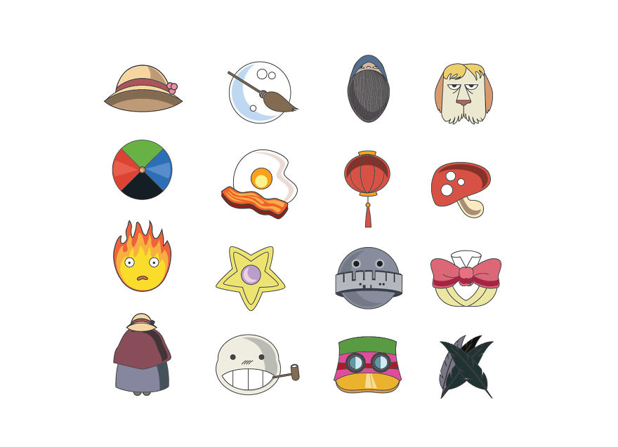 I Created Icons For Howl's Moving Castle!