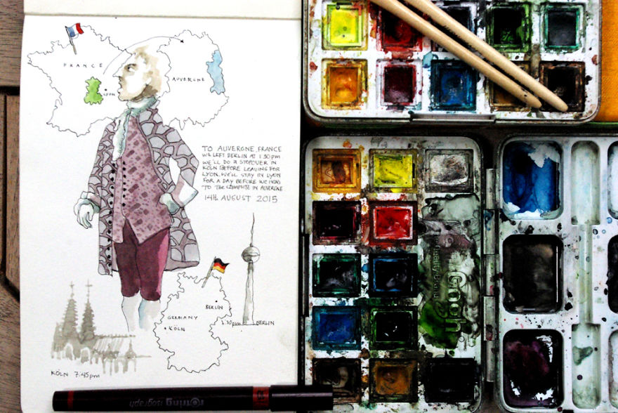 I Capture My Memories Of Countries I've Visited By Drawing Maps In My Notebooks I Capture My Memories Of Countries I've Visited By Drawing Maps In My Notebooks