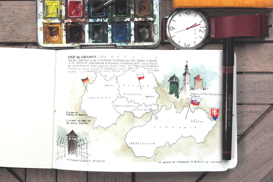 I Capture My Memories Of Countries I've Visited By Drawing Maps In My Notebooks I Capture My Memories Of Countries I've Visited By Drawing Maps In My Notebooks