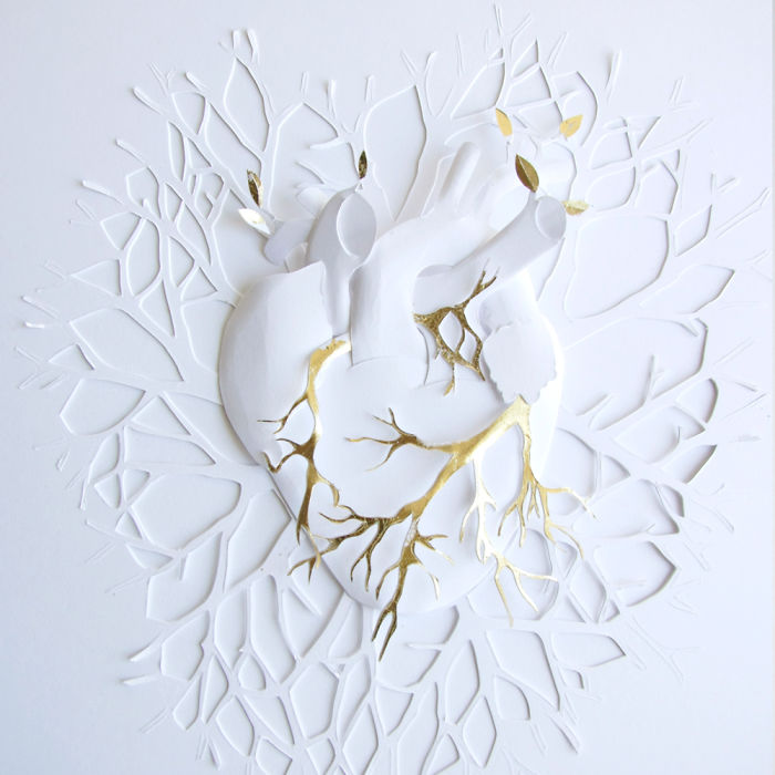 I Made A Series Of Paper Artwork That Represents The Struggles In My Life