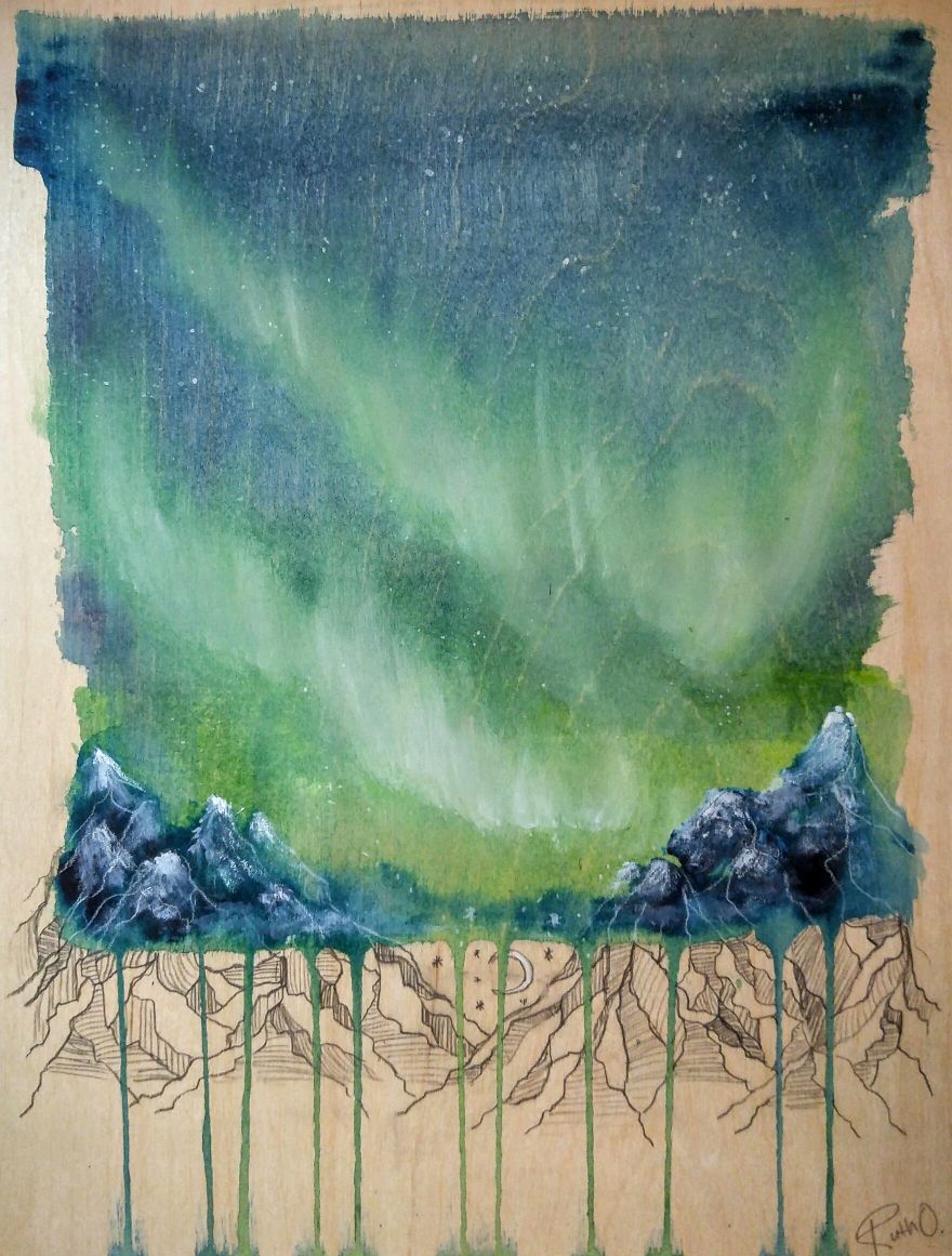 I Tried To Paint With My 9 Month Old Present.