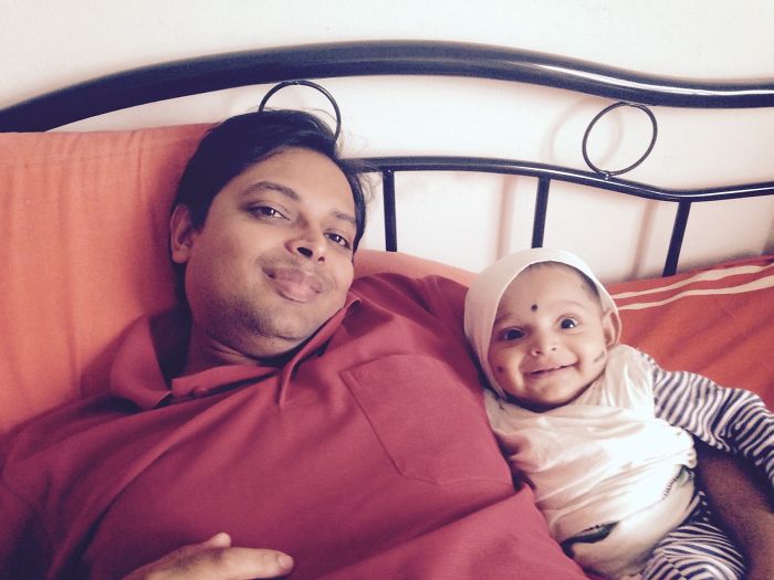 This Smile Makes My Day????happy Father's Day Dada