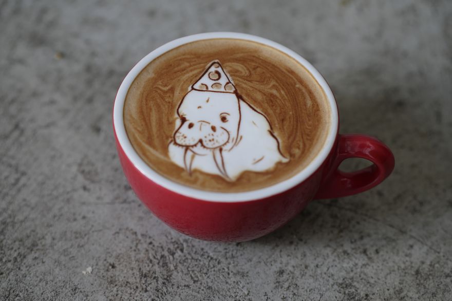 My Friend Convinced Me To Try Latte Art, Here's The Result My Friend Convinced Me To Try Latte Art, Here's The Result