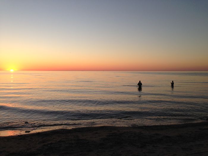 Fishing At Sunset