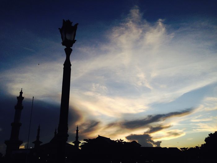 The Street Lamp With Sky Background