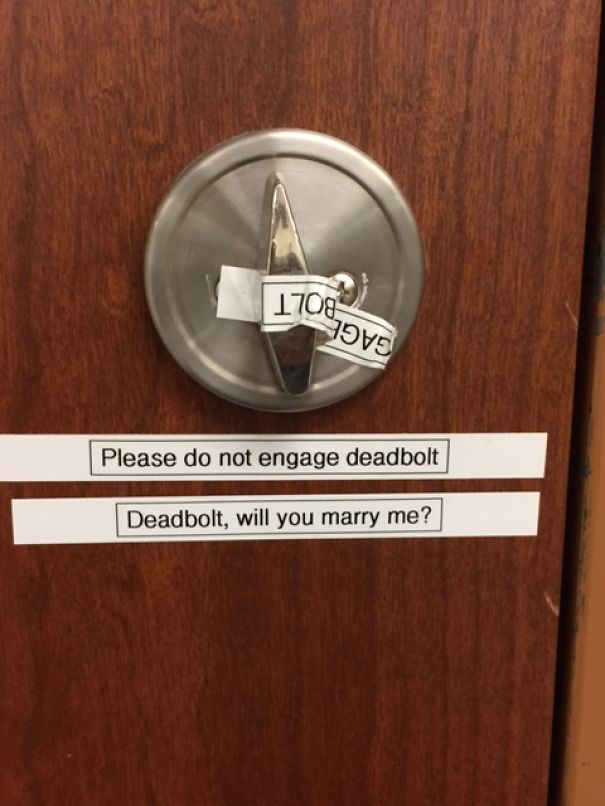Do Not Engage Deadbolt