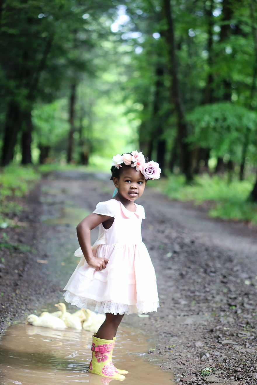 Ducklings And The Flower Princess