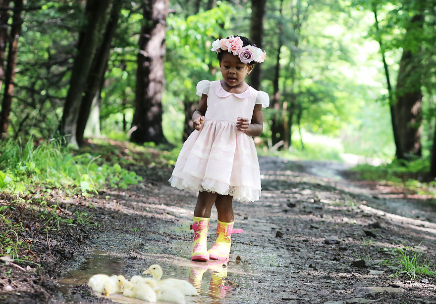 Ducklings And The Flower Princess