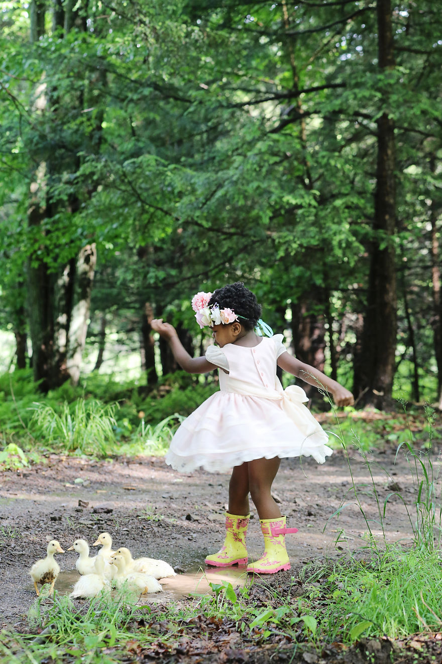 Ducklings And The Flower Princess