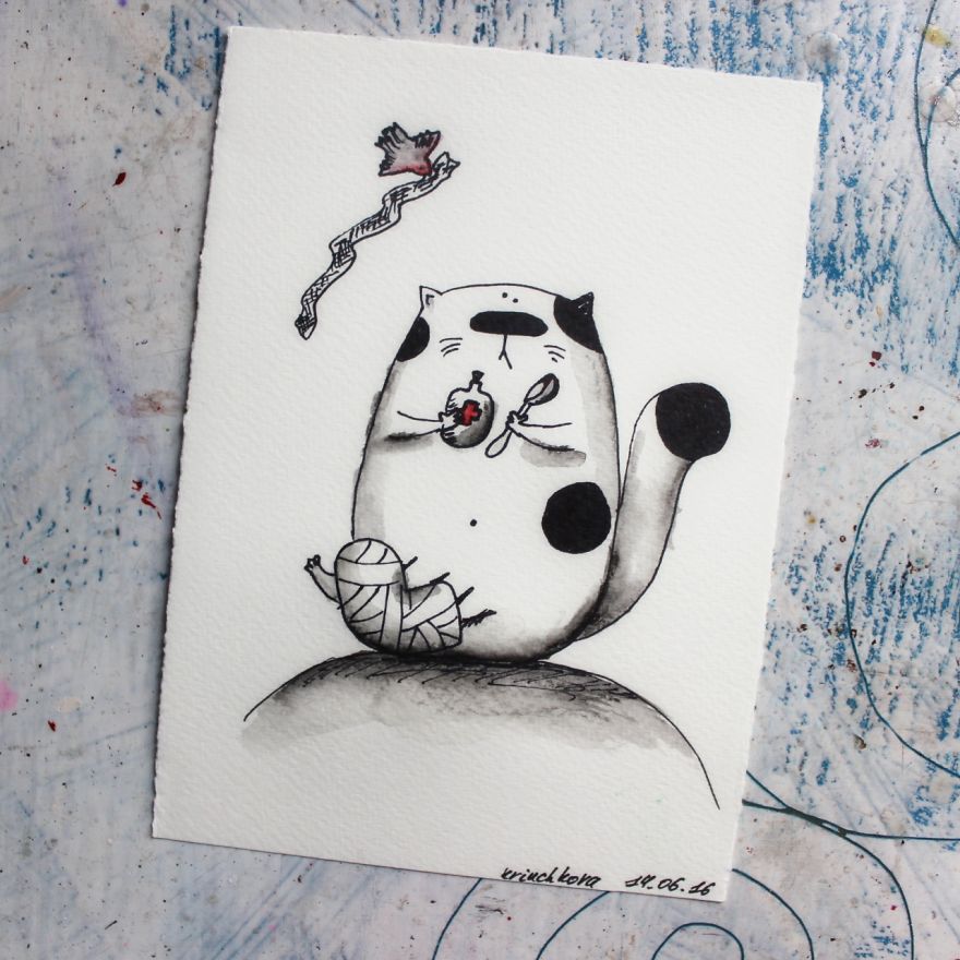 I Passed 76 Out 0f 365 Days Of Everyday Watercolor Drawings