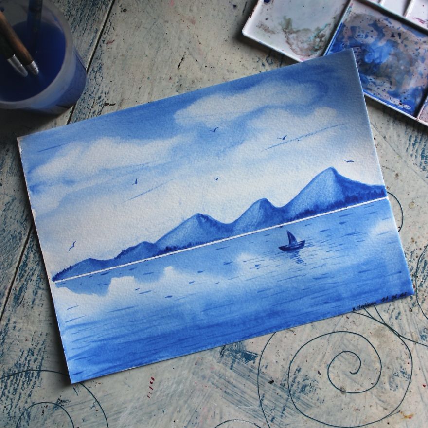 I Passed 76 Out 0f 365 Days Of Everyday Watercolor Drawings