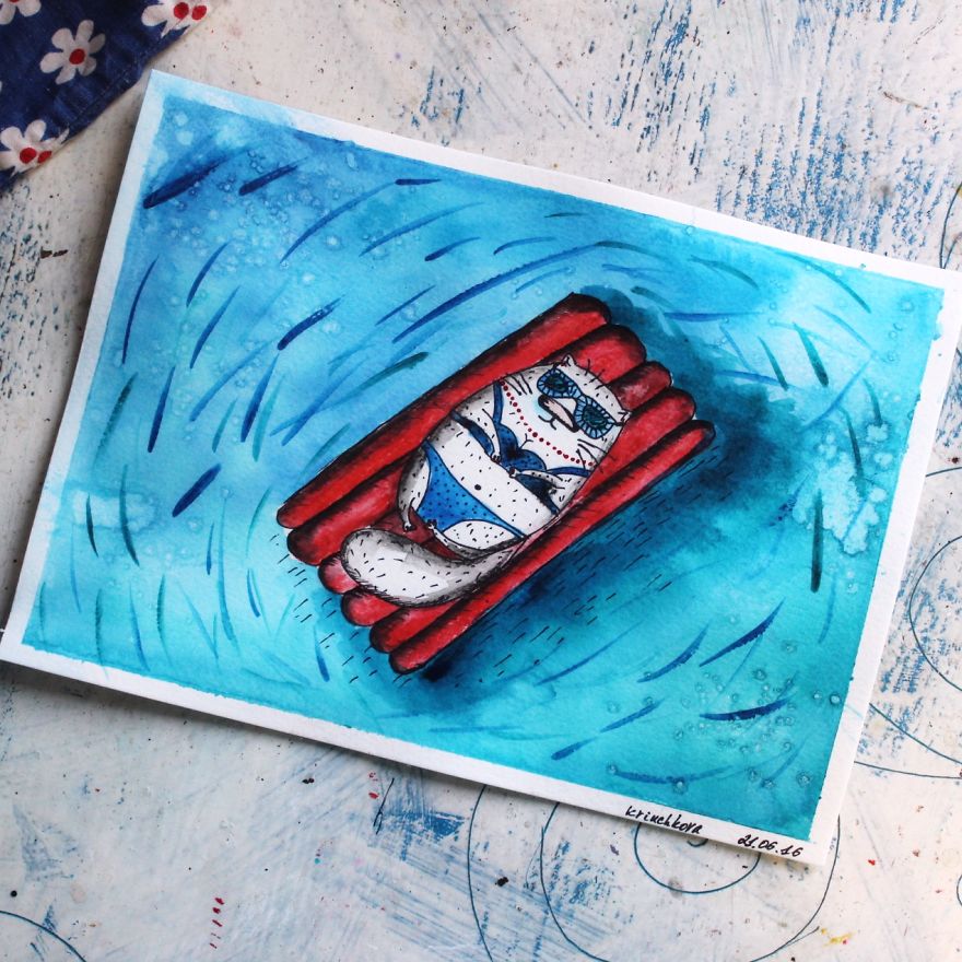 I Passed 76 Out 0f 365 Days Of Everyday Watercolor Drawings