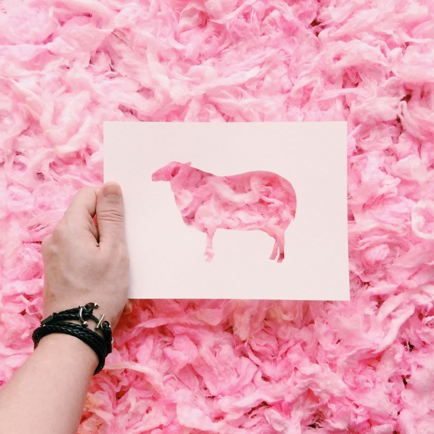 I Use Nature To Color Animal Paper Silhouettes (Part 2)