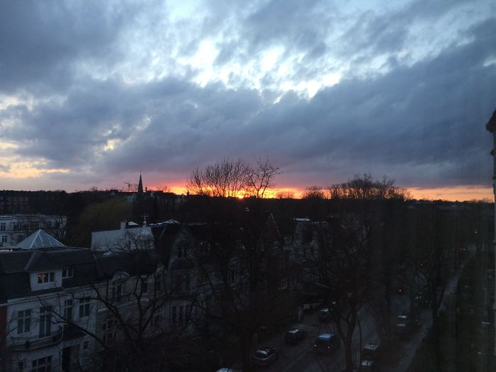 Sunset In Hamburg