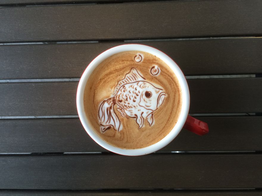My Friend Convinced Me To Try Latte Art, Here's The Result My Friend Convinced Me To Try Latte Art, Here's The Result
