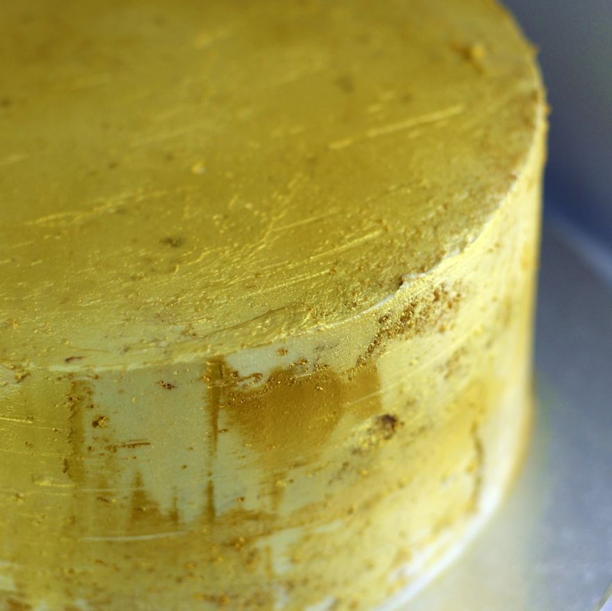 I Made This Gold, Geometric, And Katherine Sabbath Inspired Cake