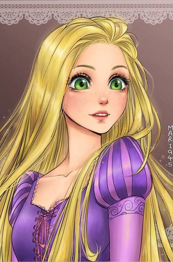 If Disney Princesses Were Anime Characters!