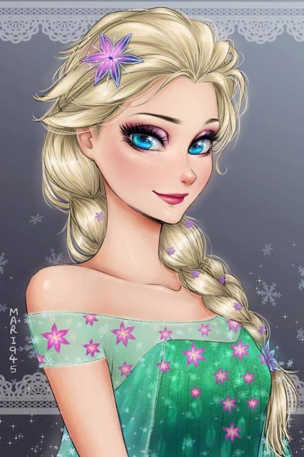 If Disney Princesses Were Anime Characters!