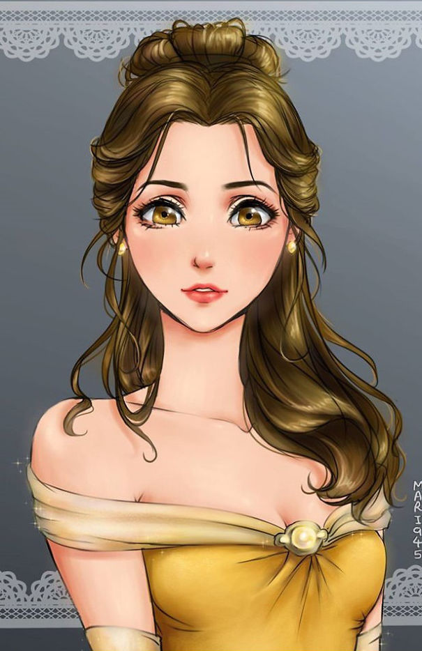 If Disney Princesses Were Anime Characters!