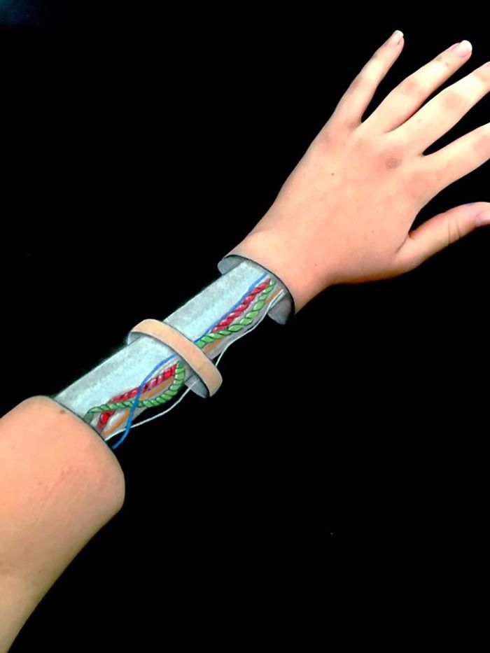 Illusion Paintings On My Arm And Hand..