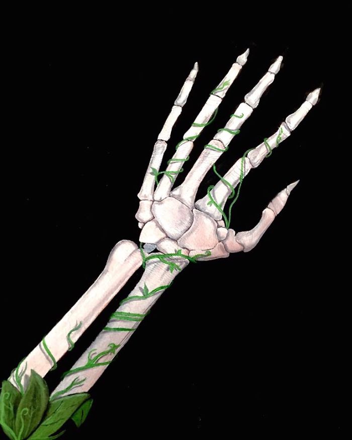 Illusion Paintings On My Arm And Hand..
