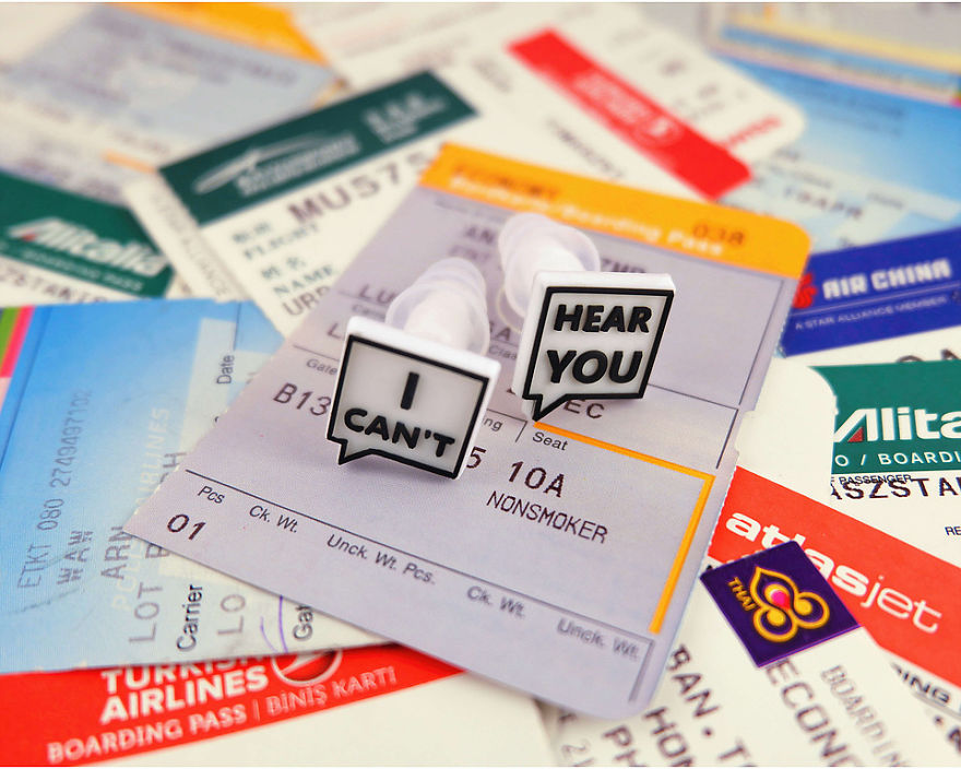 I've Designed Funny And Useful Travelling Earplugs