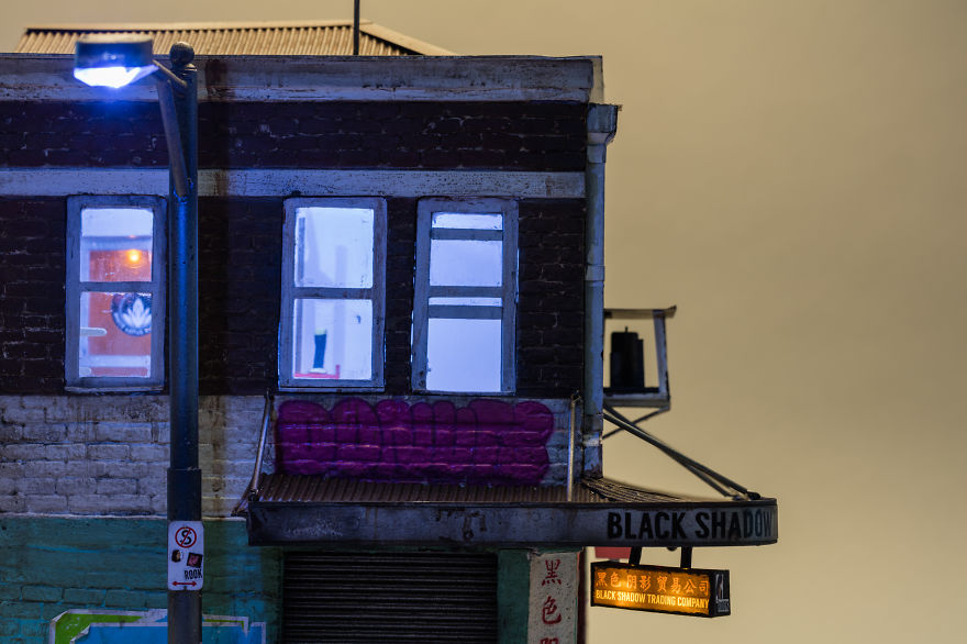 I Create Miniature Urban Landscapes Out Of Cardboard And Wood