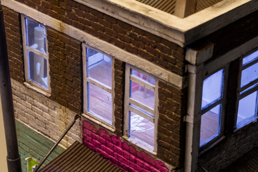 I Create Miniature Urban Landscapes Out Of Cardboard And Wood
